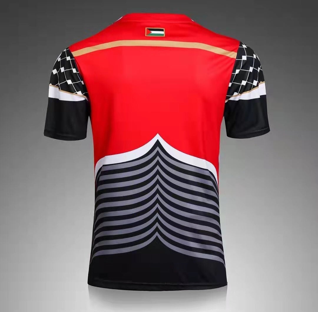 FC Palestina Black Keffiyeh Print Jersey - 25/26 Edition