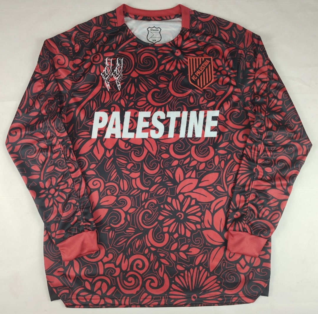 25/26 Red Floral Jersey - Full Sleeve