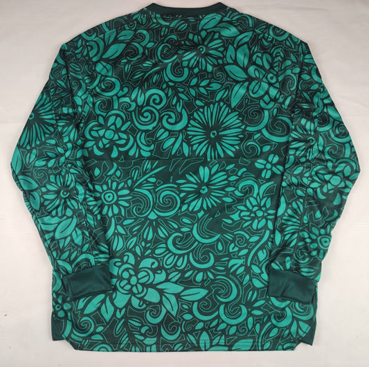25/26 Green Floral Arabic Jersey - Full Sleeve